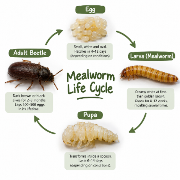 Mealworm life cycle